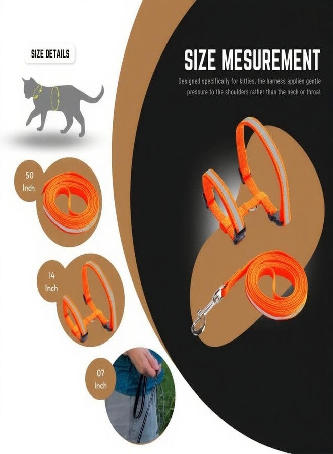 KittuPet طقم سرج ومقود للقطط من KittuPet، مصنوع من النايلون الناعم المقاوم للهروب، قابل للتعديل، مناسب للقطط الصغيرة والمتوسطة والكبيرة، بنقشة دونات زرقاء على شكل مخالب. عبوة من قطعة واحدة. - Image 4